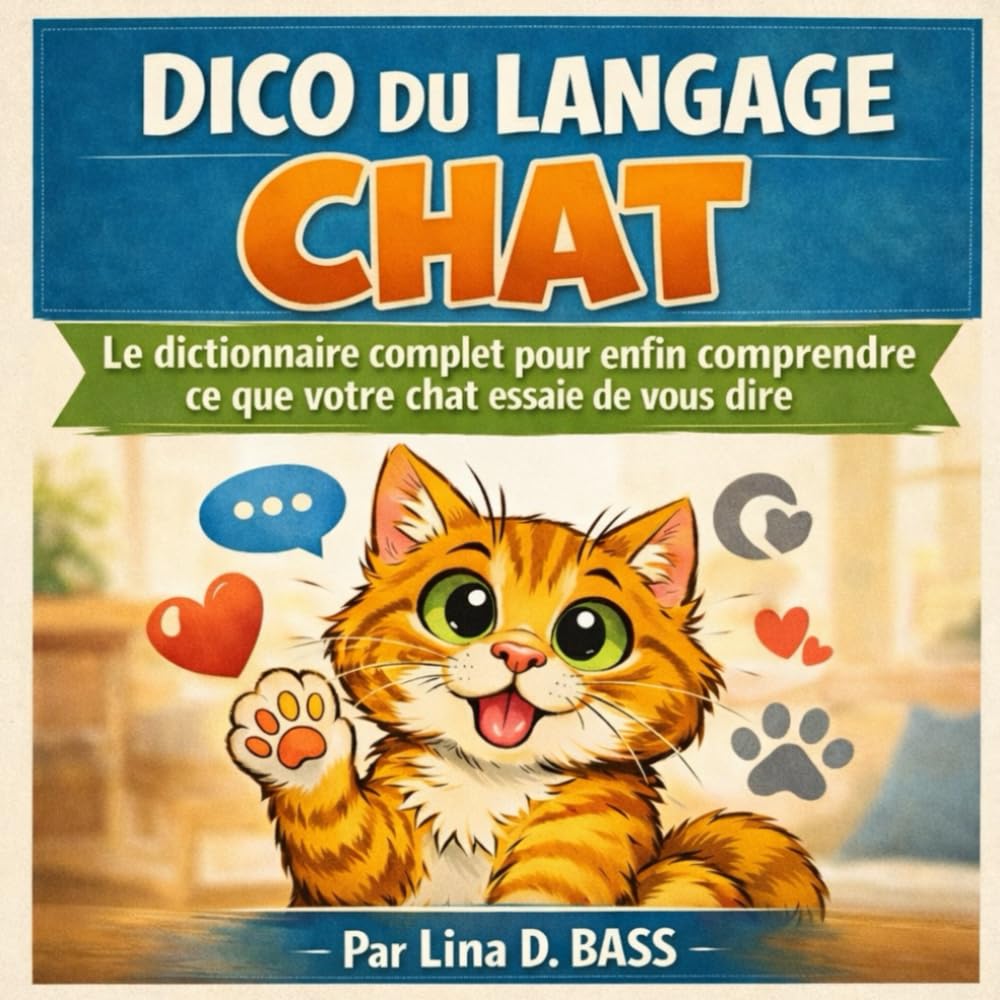 DICO DU LANGAGE CHAT: Le dictionnaire complet pour enfin comprendre ce que votre chat essaie de vous dire (FÉLIN MALIN— La science (pas si) sérieuse des chats)