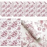 Design floral rouge vif : ajoutez une touche d'élégance à vos tiroirs avec ces magnifiques doublures à motifs. Le riche imprimé floral rouge met en valeur n'importe quelle garde-robe, placard ou commode, rendant l'organisation élégante.