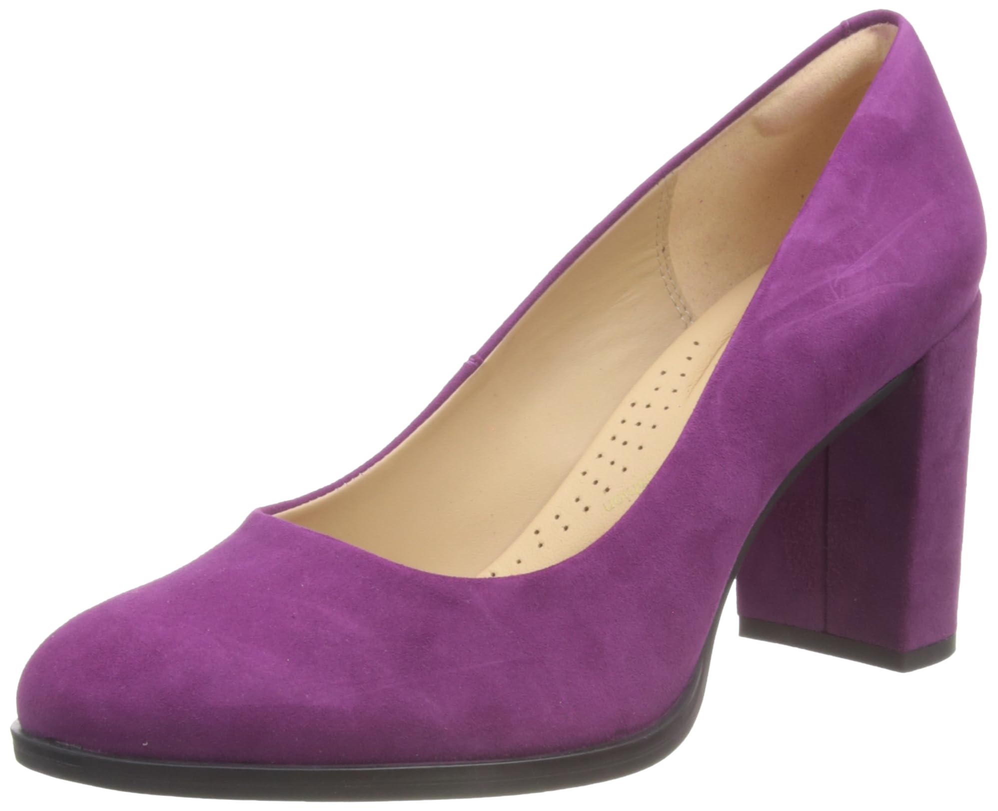 Clarks Women's Freva85 Court Pump, Purple Suede, 5.5 UK