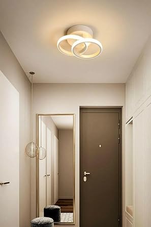 Fer Chandelier Lily Modern Design White Color Living Room Kitchen Hall White Led 2 Li Chandelier