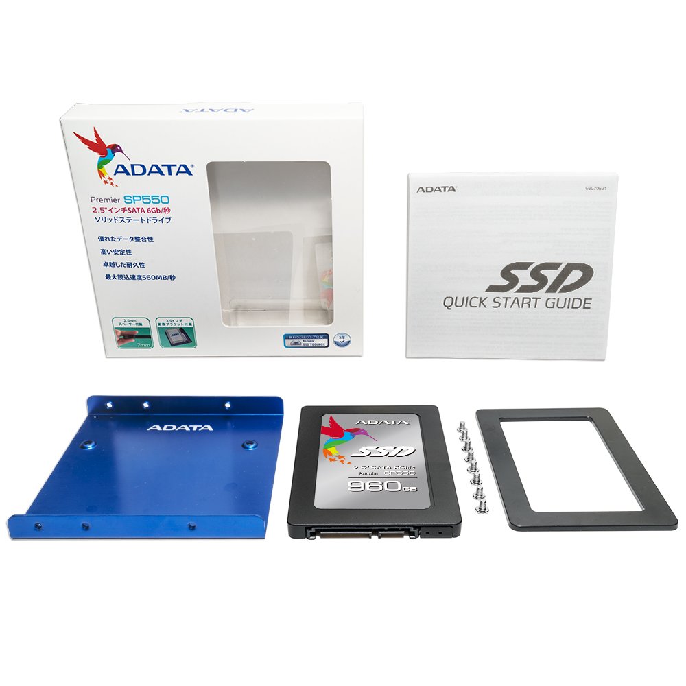 ADATA SP550 960GB 2.5インチ SSD Amazon.co.jp: ADATA SSD 2.5インチ SATA SP550シリーズ 960GB 3年保証