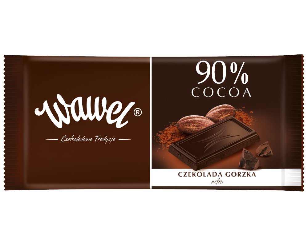 Wawel Superior Dark Chocolate 90% (100g/3.5oz)