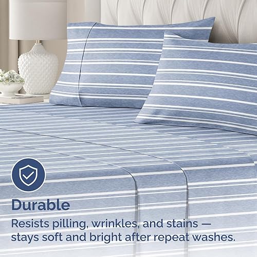 Miniatura 4 de CGK Unlimited Juego de 4 fundas de almohada tamaño King, fundas de almohada de microfibra suaves y de alta calidad, almohadas de 20 x 40, 20 x 36 y