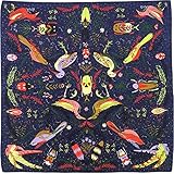 Julunar Silk Like Head Scarf for Women - Satin Large Hair Scarves - 35' Square Silk Hair Wrap for Sleeping with Gift Packed