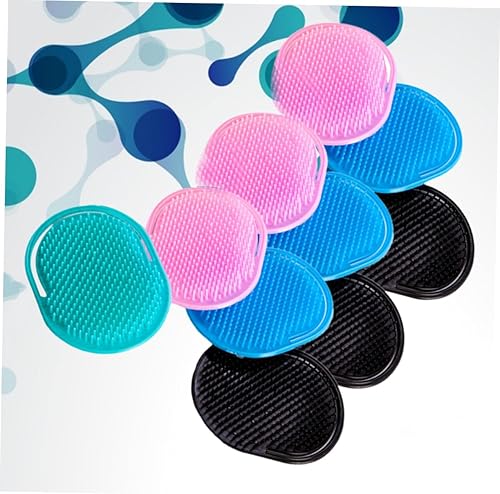 Miniatura 6 de FRCOLOR Cepillo de champú de plástico peine 10 unids paquete herramienta de masaje para cuero cabelludo flujo sanguíneo color aleatorio