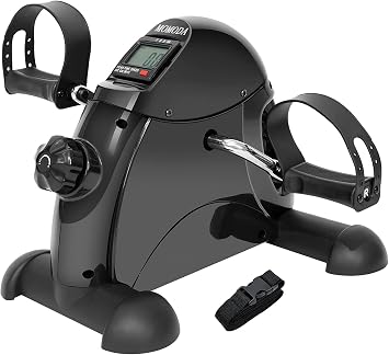 Under Desk Bike Pedal Exerciser Mini Bike for Leg/Arm Bike Mini Peddler with LCD Display for Home/Office
