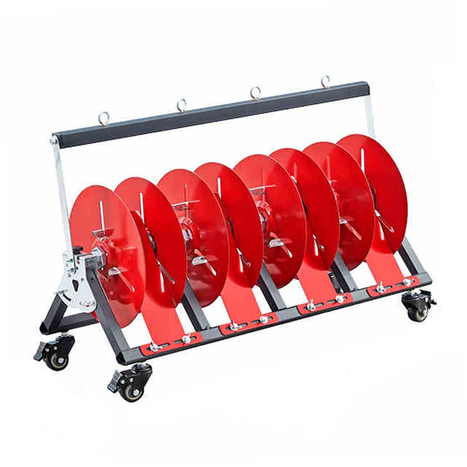 WDSOPK Wire/Cable Distributor,Folding Axle Cable Rack,Transportable Wire Spool Rack Dispenser Cart,for Electrical Industrial Retail Use (4 reel)