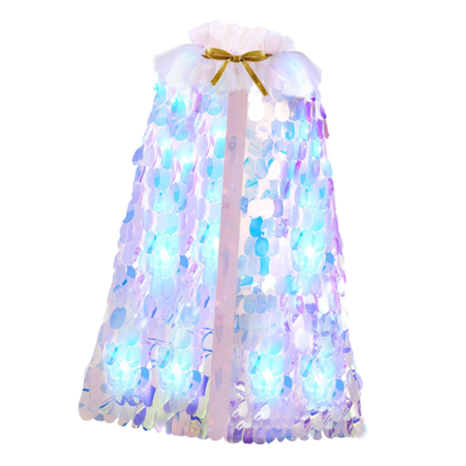 Cape de Princesse, Costume de Cosplay pour Princesses, Cosplay, Spectacle, Lumière Blanche