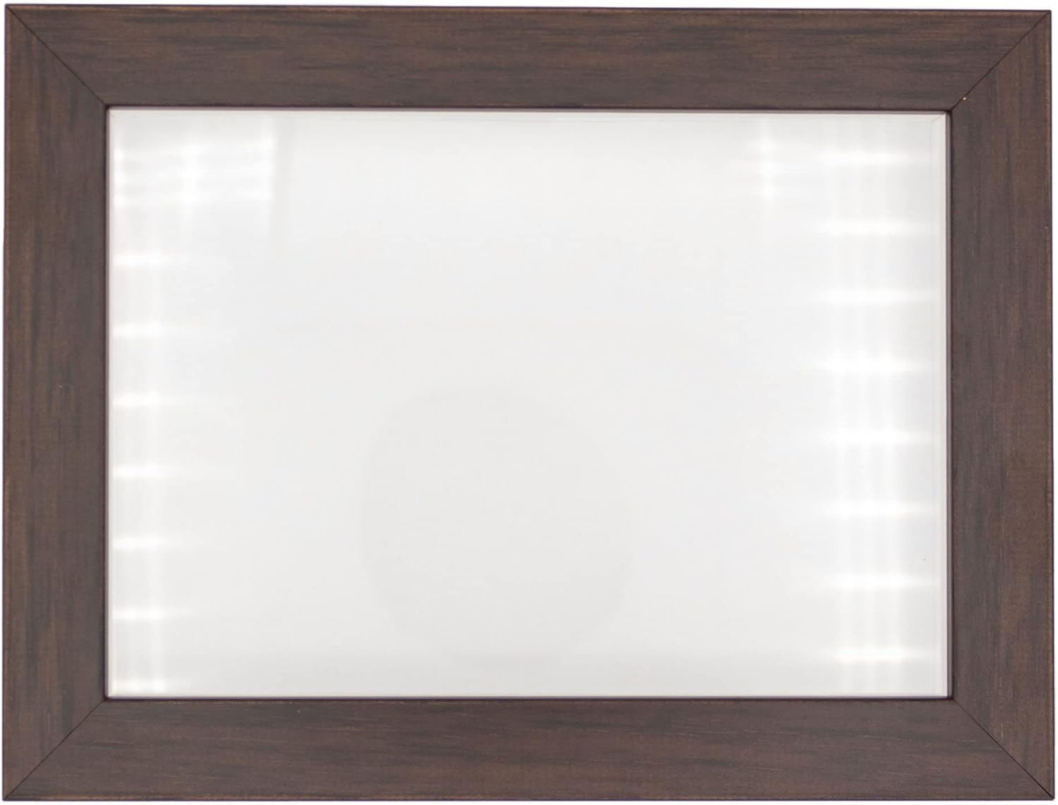 Dark Brown 6x6 Small Shadow Box Picture Wooden Frame with White Acid-Free Backing UV Acrylic & Hanging Hardware - with 3/4" Usable Depth - Great Keepsake Box Memorial Frame Shadowbox