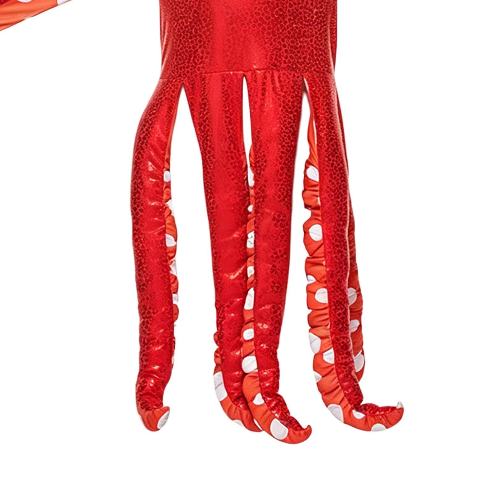 Kostium Morskiego Stworzenia Czerwony Unisex Strój Ośmiornicy Rekwizyty Do | Strój Podwodny Na Przyjęcia, Cosplay, Urodziny, Parki Tematyczne, Występy Sceniczne, Święta,