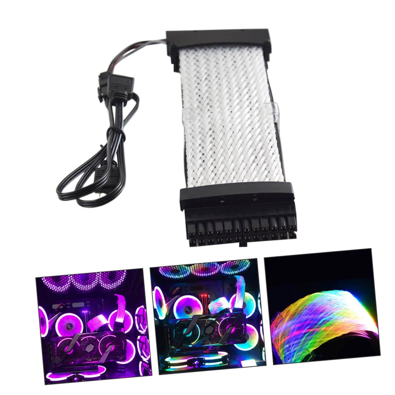 Lurrose Alimentazione Rgb Estensibile Pin per Illuminazione Argb Accessorio Computer Professionale per Appassionati