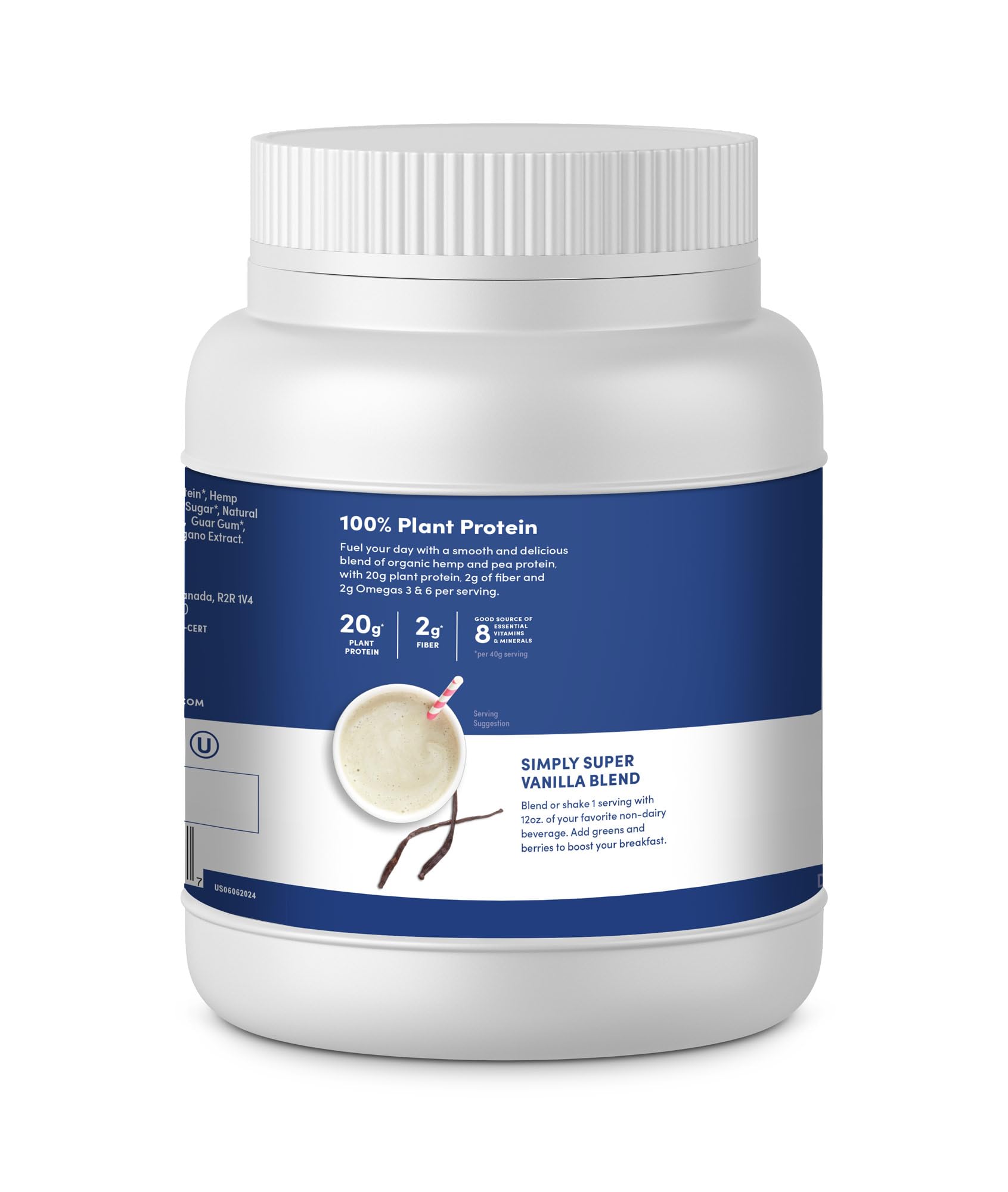 Manitoba Harvest Hemp Yeah Organic Plant-Based Protein Powder, Vanilla, 16oz, 20g Complete Plant Protein (Hemp and Pea), 4g of Fiber & 1.9g Omegas 3&6 Per Serving, Non-GMO, Vegan, Packaging May Vary — Amazon image 9
