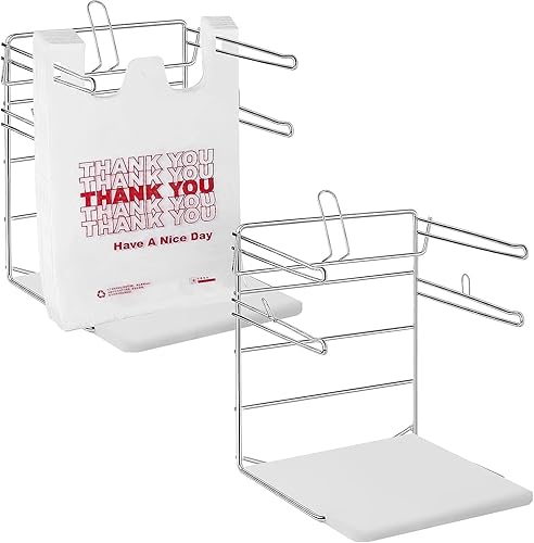 Miniatura 5 de Bolsas de plástico Thank You (350 unidades)  Bolsas blancas para comestibles  Bolsas de compras de plástico con asas  Bolsas para camisetas para