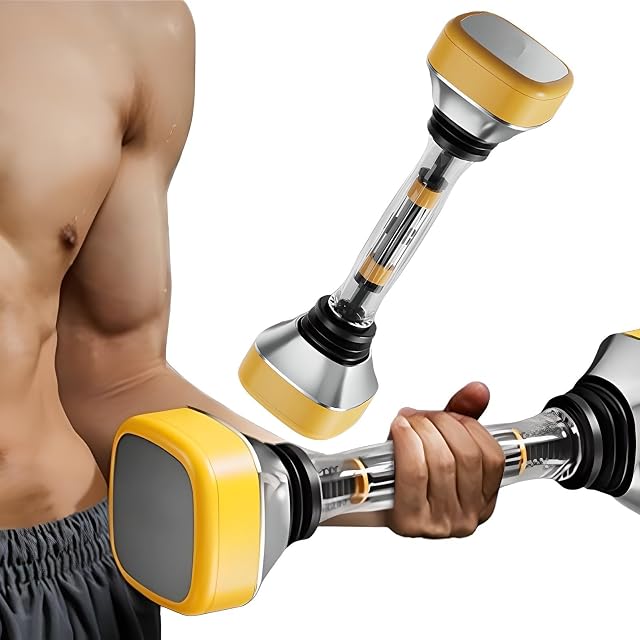 Adjustable Vibrating Shaking Dumbbell, Single Full Body Workout Dumbbell – 22-66Lbs Resistance for Core, Biceps, Triceps & Chest, Home Gym for Men Women