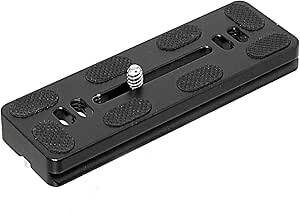 Fotasy 120mm Arca Swiss Plate, 120 mm QR Plate, Quick Release Plate, Long Arca Type Plate, Tripod Quick Release Plate fits Arca-Swiss Standard Clamp for DSLR Camera Lens Tripod Ballhead