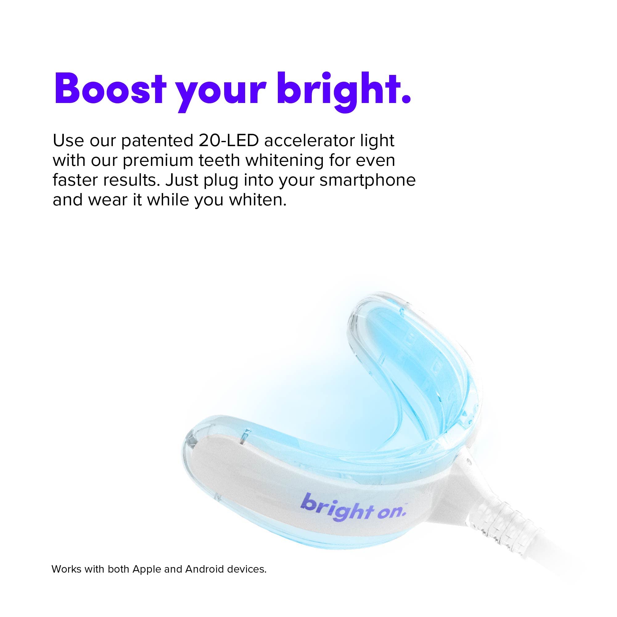 Teeth Whitening Gel Kit with LED Light 4 Pack Pens