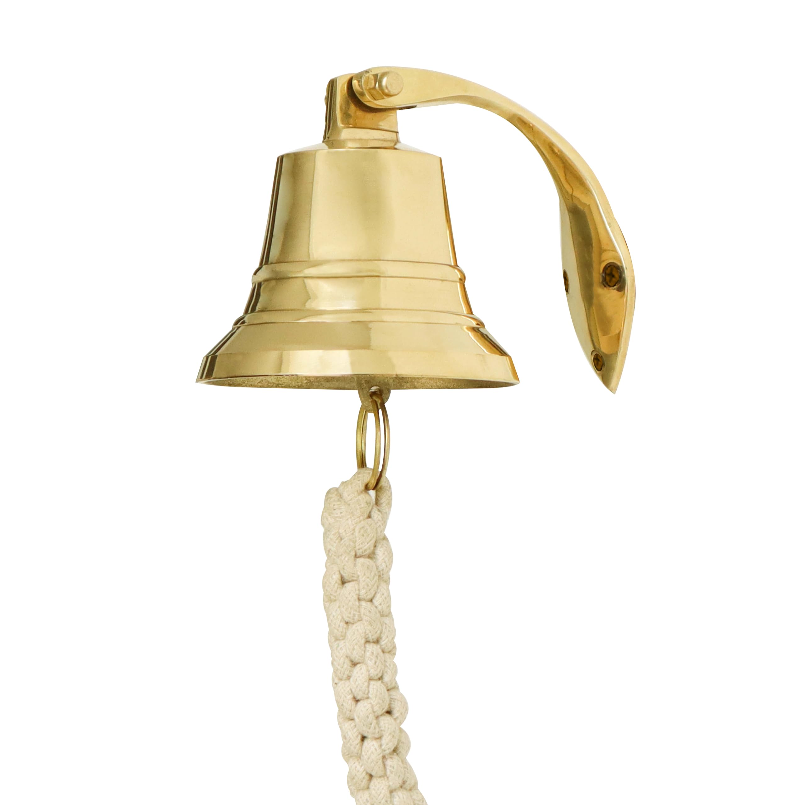 Cloche de bateau PORTHO en laiton poli de 10,2 cm le cadeau idéal pour amoureux de la mer