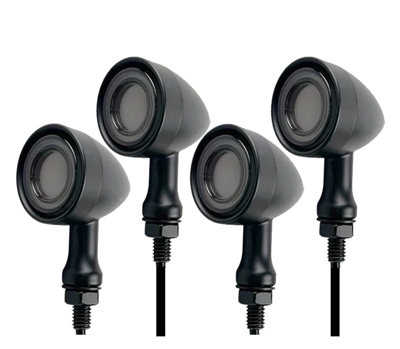 Intermitentes LED Delanteros y Traseros universales para Motocicleta, Tipo Bala. Luces de señalización de Giro luz Diurna DRL luz Freno y luz Trasera Luzs traseras Piezas