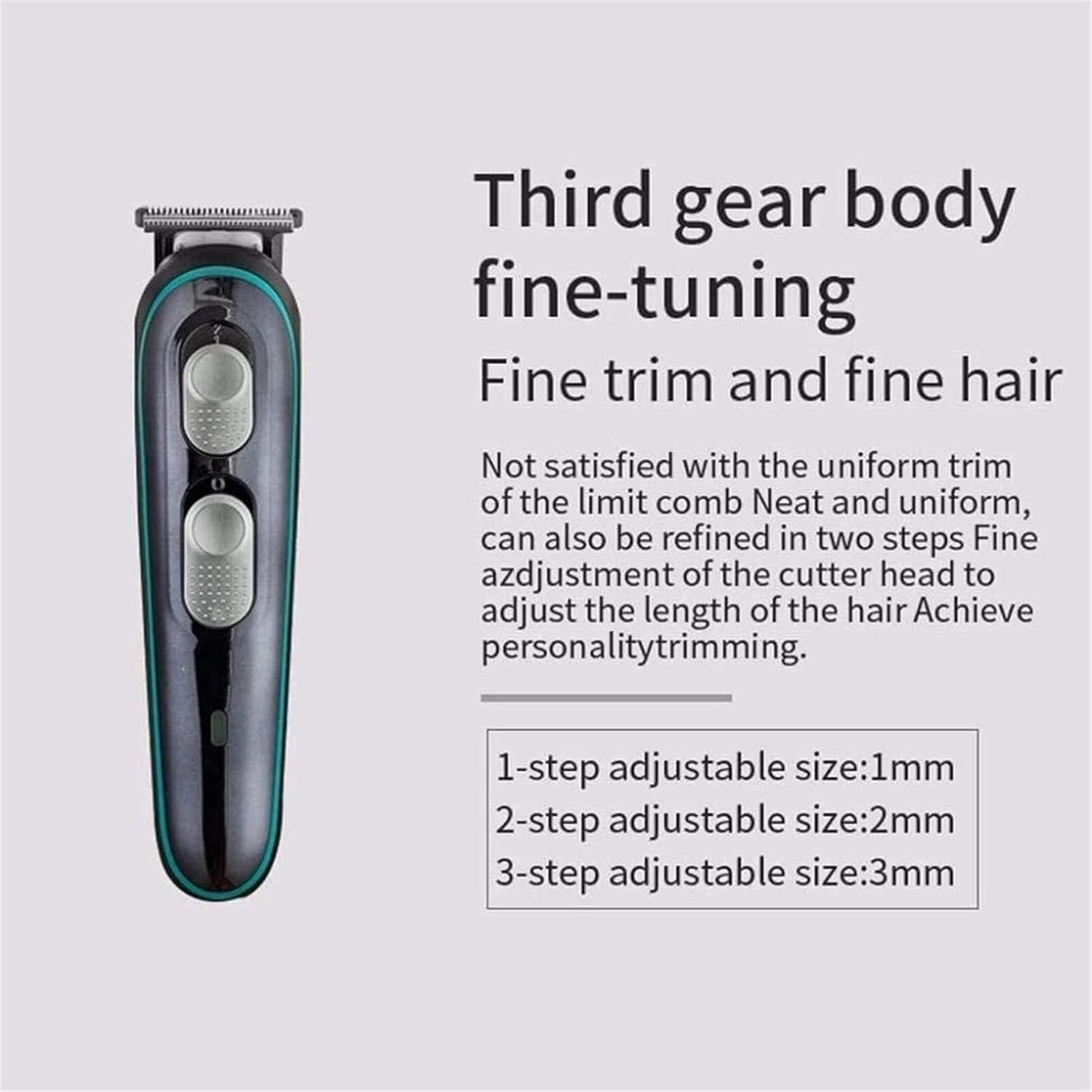 Cortapelos inalámbrico recargable para familias, kit de corte de pelo eléctrico de 7 piezas para principiantes, regalos del día de San Valentín para él