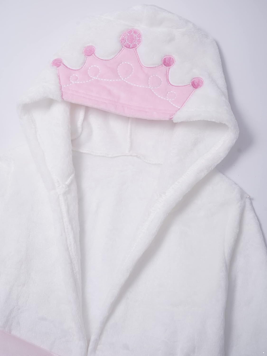 iiniim Baby Cartoon Hoodie Bath Towels Robes Flannel Soft Shower Bathing Robe Towel for Girl Boy Toddler Infant White 12-24 Months : Clothing, Shoes & Jewelry