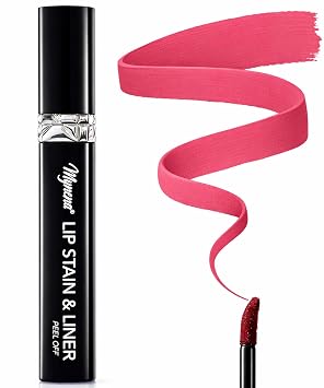 Mynena Rose Lip Stain Peel Off Lip Liner & Lipstick Tint | Long Lasting Matte Tint, Non Stick Cup Smudge Proof, Waterproof, Transfer Proof Lipstain Tattoo, Highly Pigmented