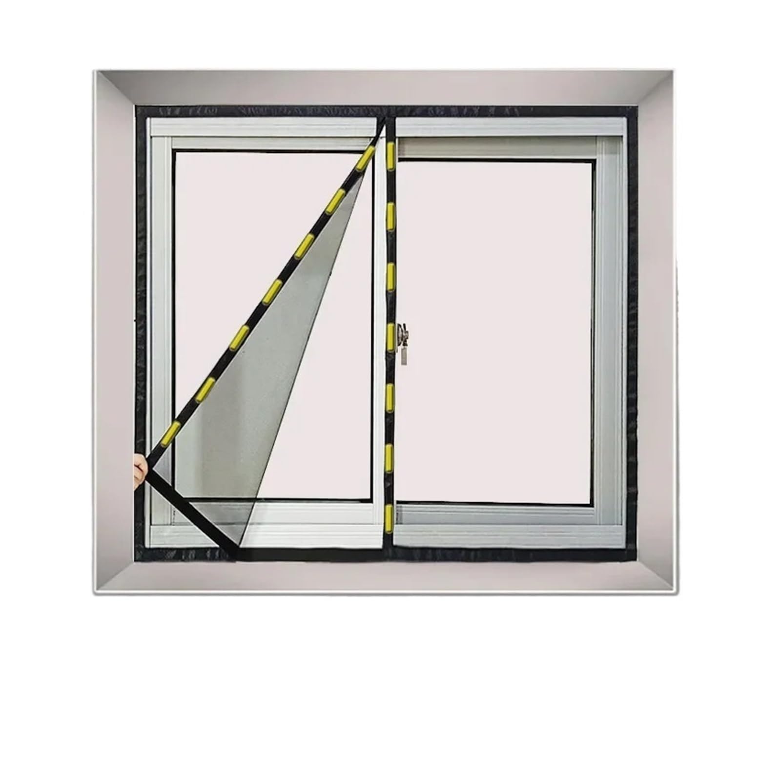 Fly Screens Self Adhesive Invisible Household Magnet Magnetic Screen Door Mosquito Mesh Sand Window Net Curtain for Doors(160cm Height,170cm Width)