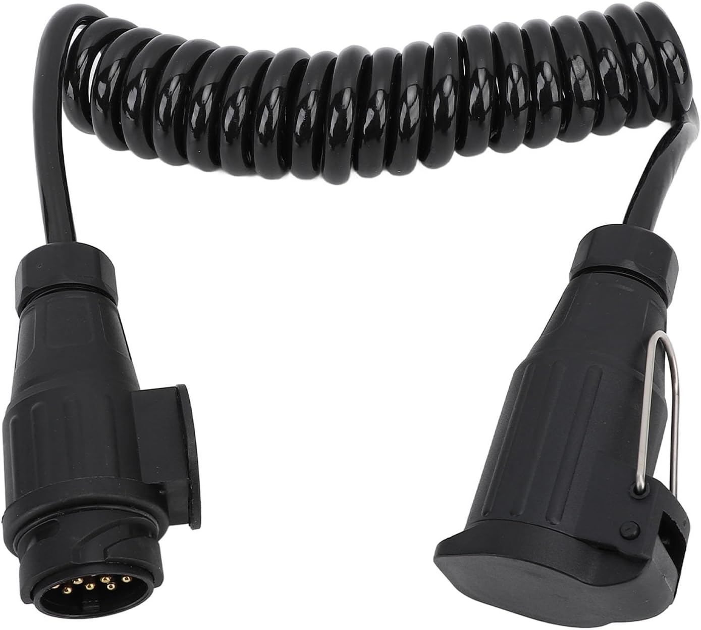 13 Pin to 13 Pin Trailer Wiring Connector – 13 Way Round Extension Plug Adapter for Trailer, RV, Caravan & Boat