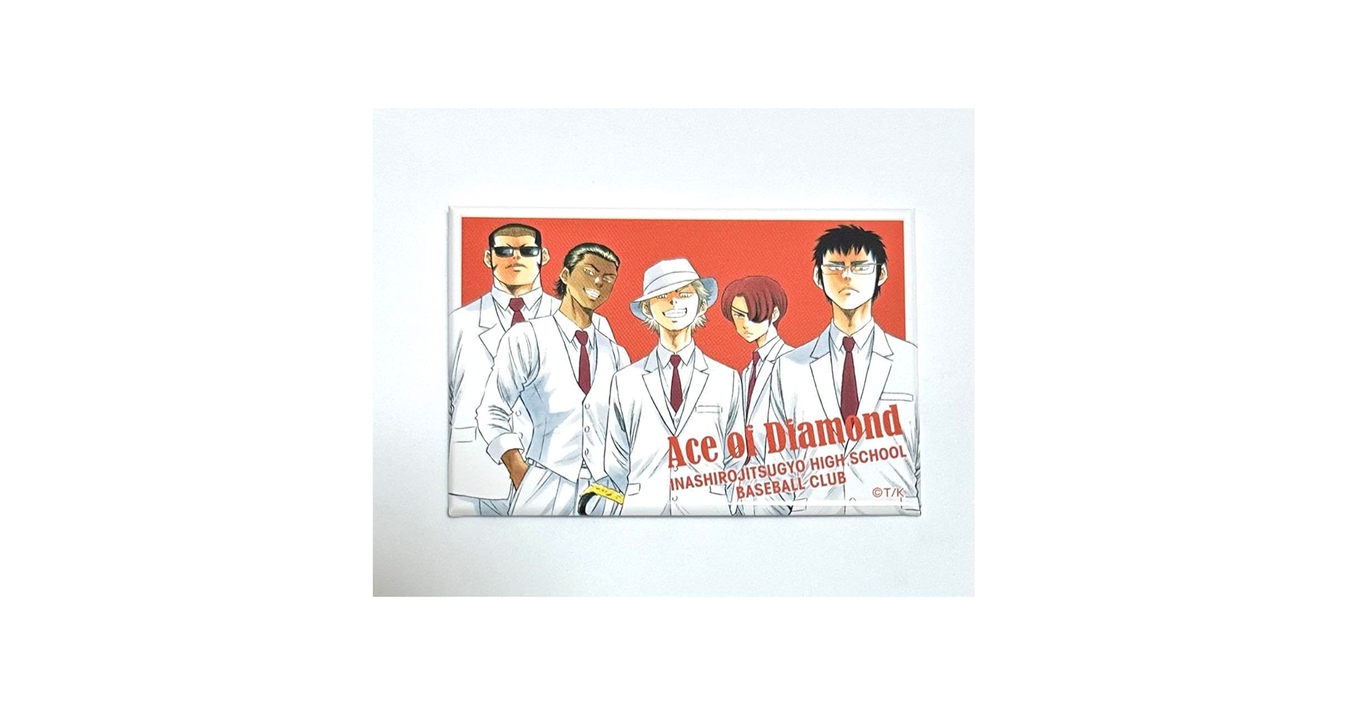 Amazon.co.jp: ダイヤのA スクエア缶バッジ 稲城実業 マフィアver FC