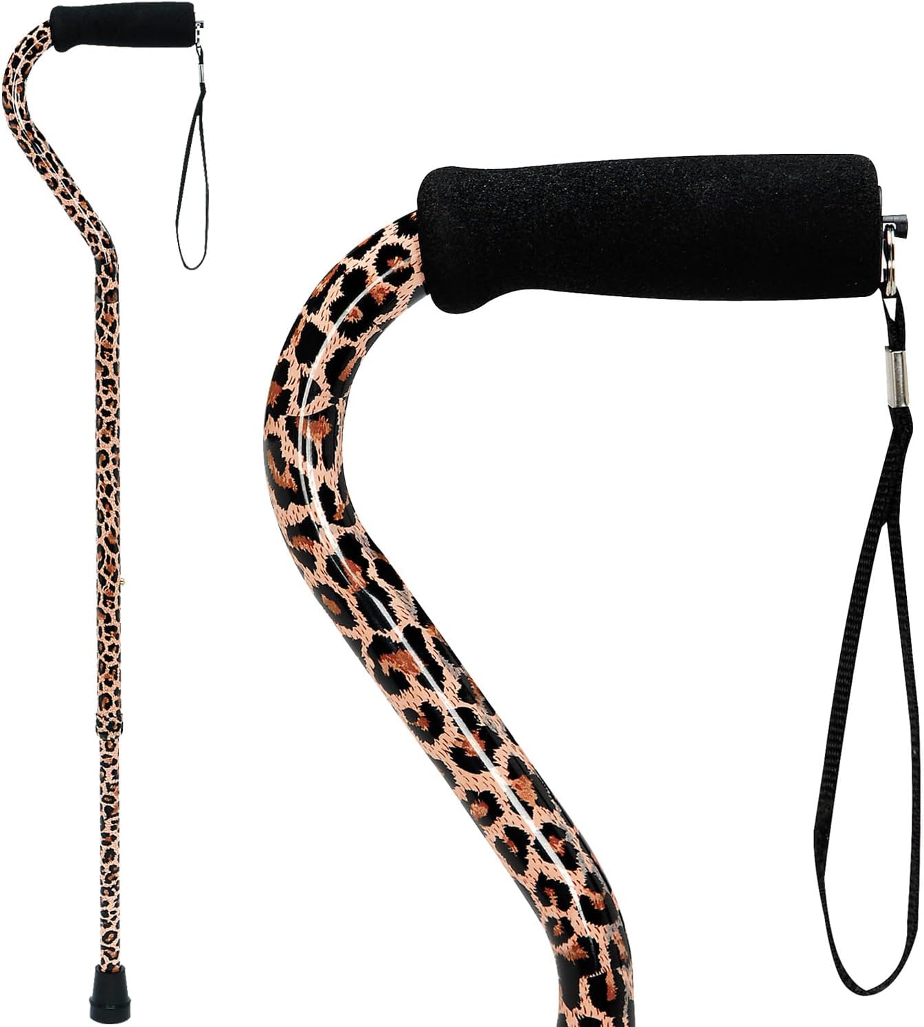 DMI Adjustable Designer Cane with Offset Handle