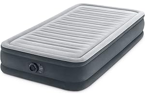 Intex 67765ED Dura-Beam Deluxe Comfort-Plush Mid-Rise Air Mattress with Built in Pump