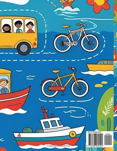 Transportation Tracing Book for Toddlers Ages 3-5 – A to Z Vehicle Tracing, Pencil Control, and Fine Motor Skills Workbook | Preschool Learning ... for Pencil Control & Fine Motor Skills