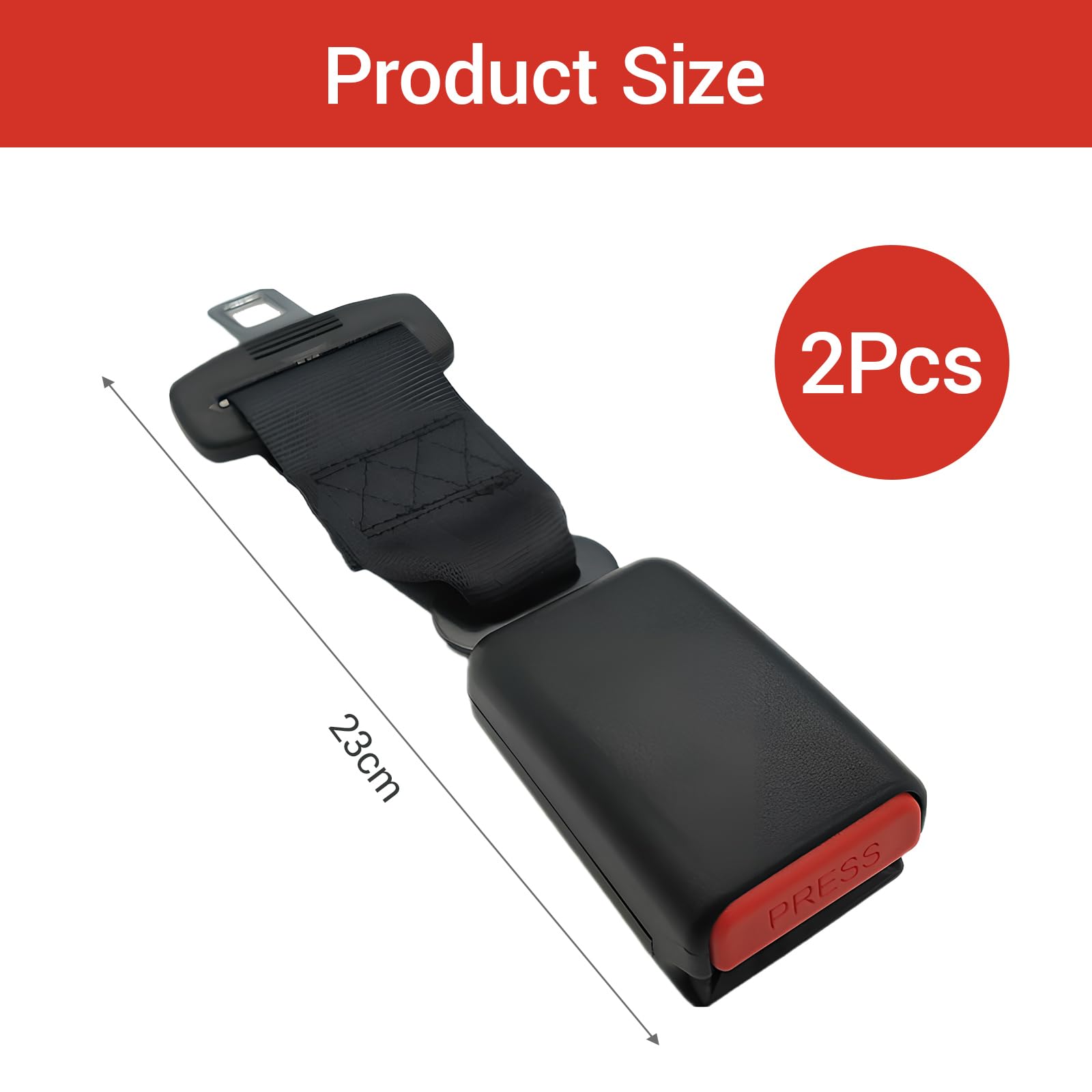 2 Pack 23cm Car Parts, Adjustable Compatible with Auto — view 2
