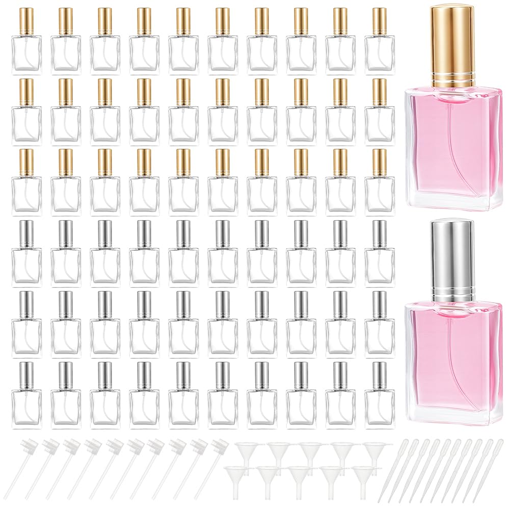 PH PandaHall 60pz Flacone Spray di Profumo in Vetro Trasparente 15 ml