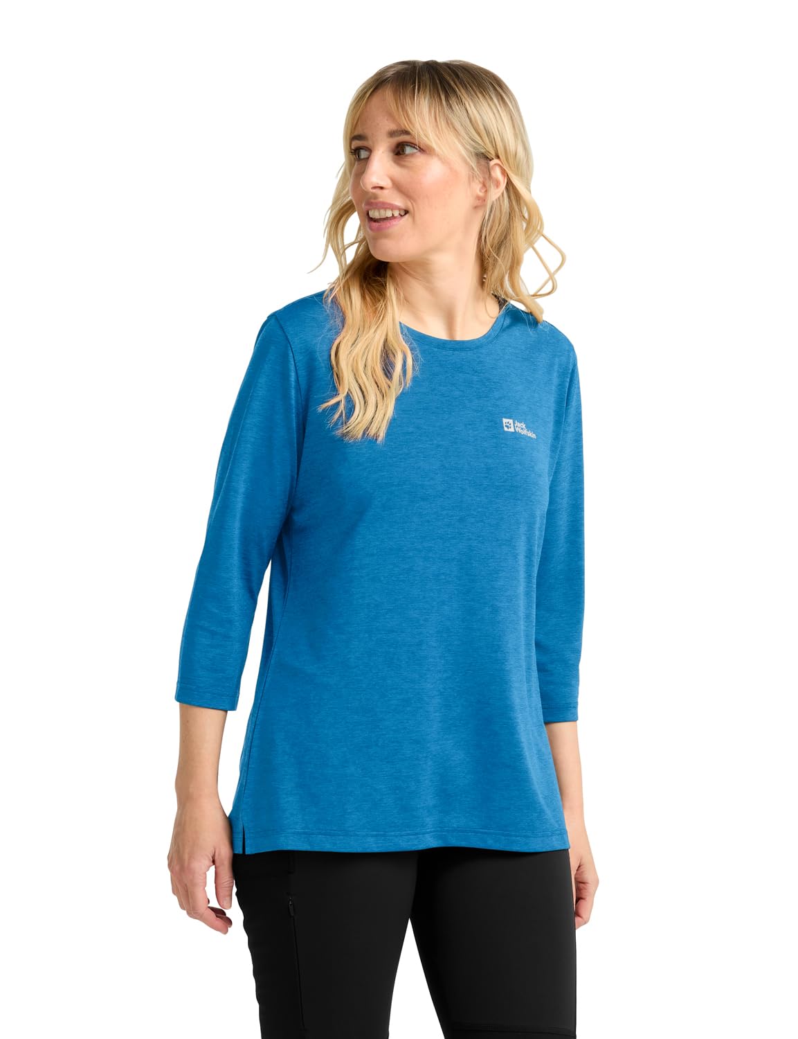 Jack Wolfskin Damen Crosstrail 3|4 W T-Shirt, Sky Blue, S EU