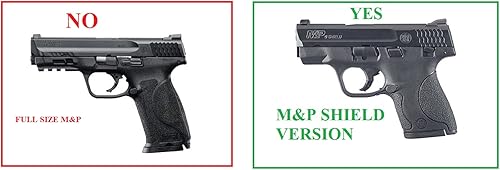 Miniatura 3 de Tactical Scorpion Gear Funda interior oculta de polímero IWB se adapta a Smith  Wesson SW MP Shield 40 31 pulgadas 0354in 31 pulgadas