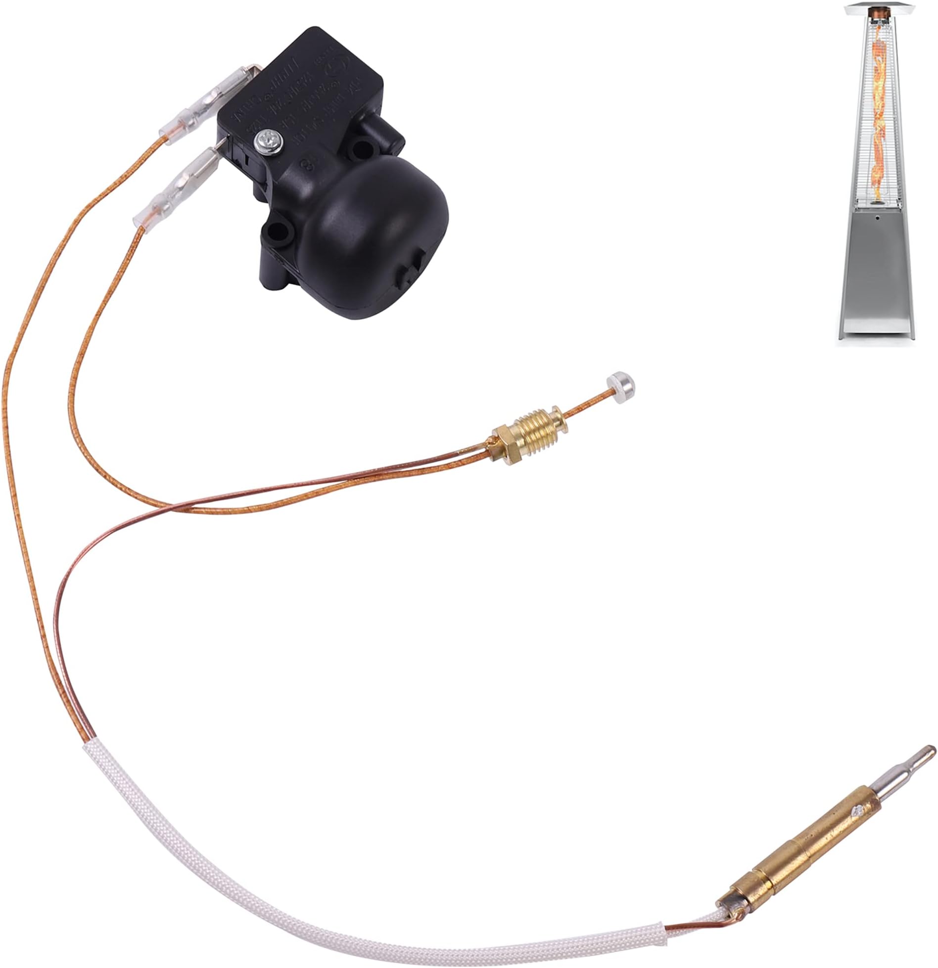 CALPALMY New Propane Gas Patio Heater Repair Replacement Parts Thermocoupler & Dump Switch Control Safety Kit - 1-Pack