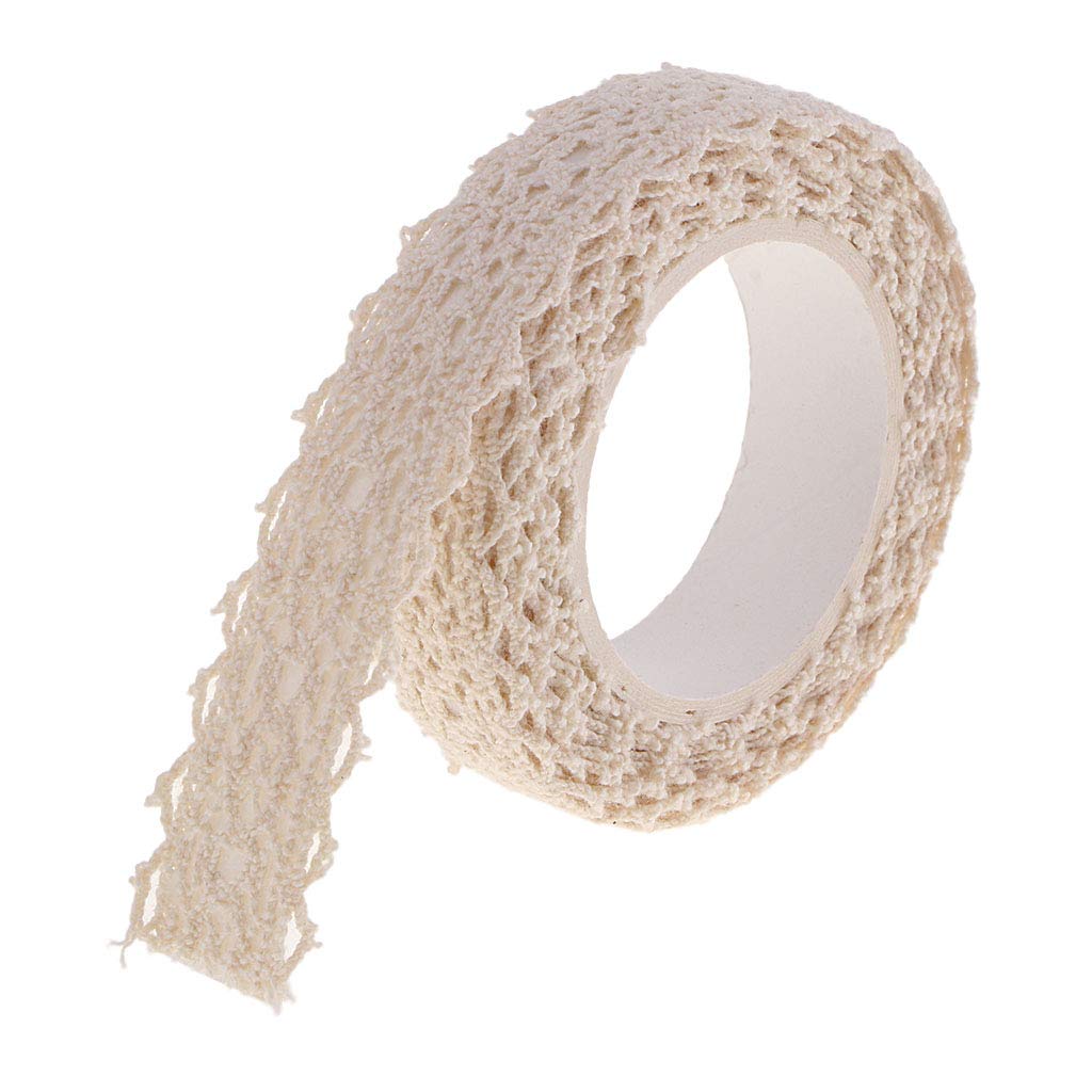 2 Pack Sticky Lace Tape - Self Adhesive Vintage Crochet Lace Ribbon For Crafts & Decor