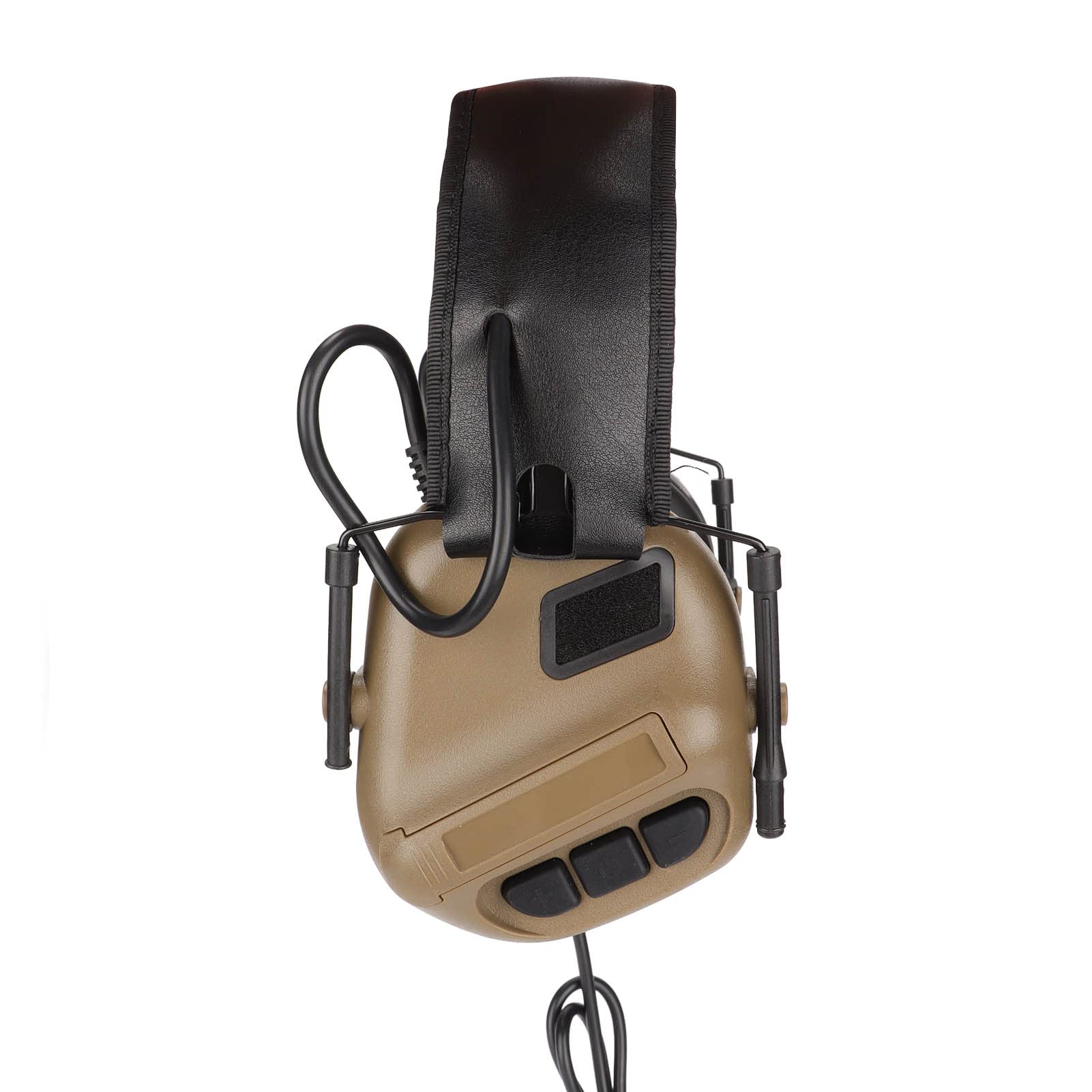 Yunseity Militär-Headset, Einziehbare Gaming-Jagdkopfhörer mit Mikrofon, ohne Geräuschunterdrückungsfunktion, für Militärfunk-Walkie-Talkie