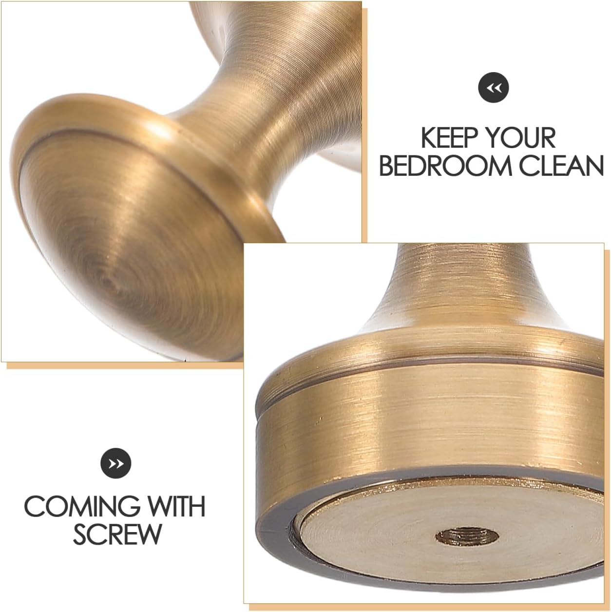 PRETYZOOM 3 Pcs Metal Round Hooks Small Wall Mounted Coat Hat Hooks for Bathroom Kitchen Home Use Clothes Hooks with Screws Space-Saving Organizer