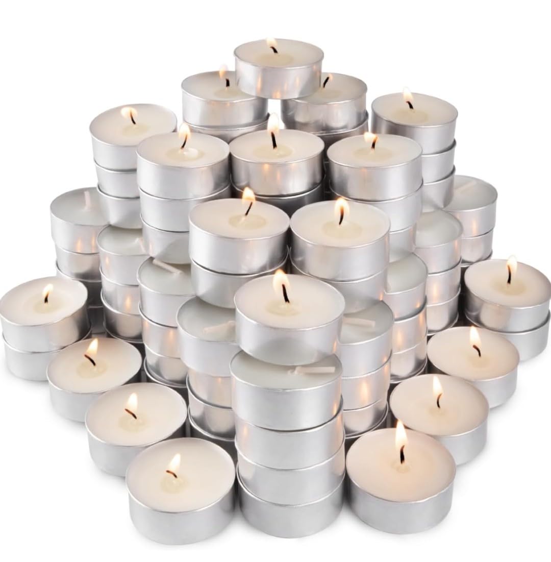 VRB DecTM 50 Pcs Tealight Candles - 1-2 Hour Long time Burn, White Smokeless TeaLight Unscented Candles for,Diwali,Christmas,Home Decorative (50 Pcs - White Candles) (B0DJ98B1NN) Amazon Price History, Amazon Price Tracker