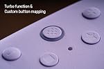 8Bitdo Ultimate 2C Hall Effect Joysticks and Hall Triggers Wired Controller for Windows PC and Android, with Remappable L4/R4 Bumpers, Turbo function & Rumble vibration (Purple)