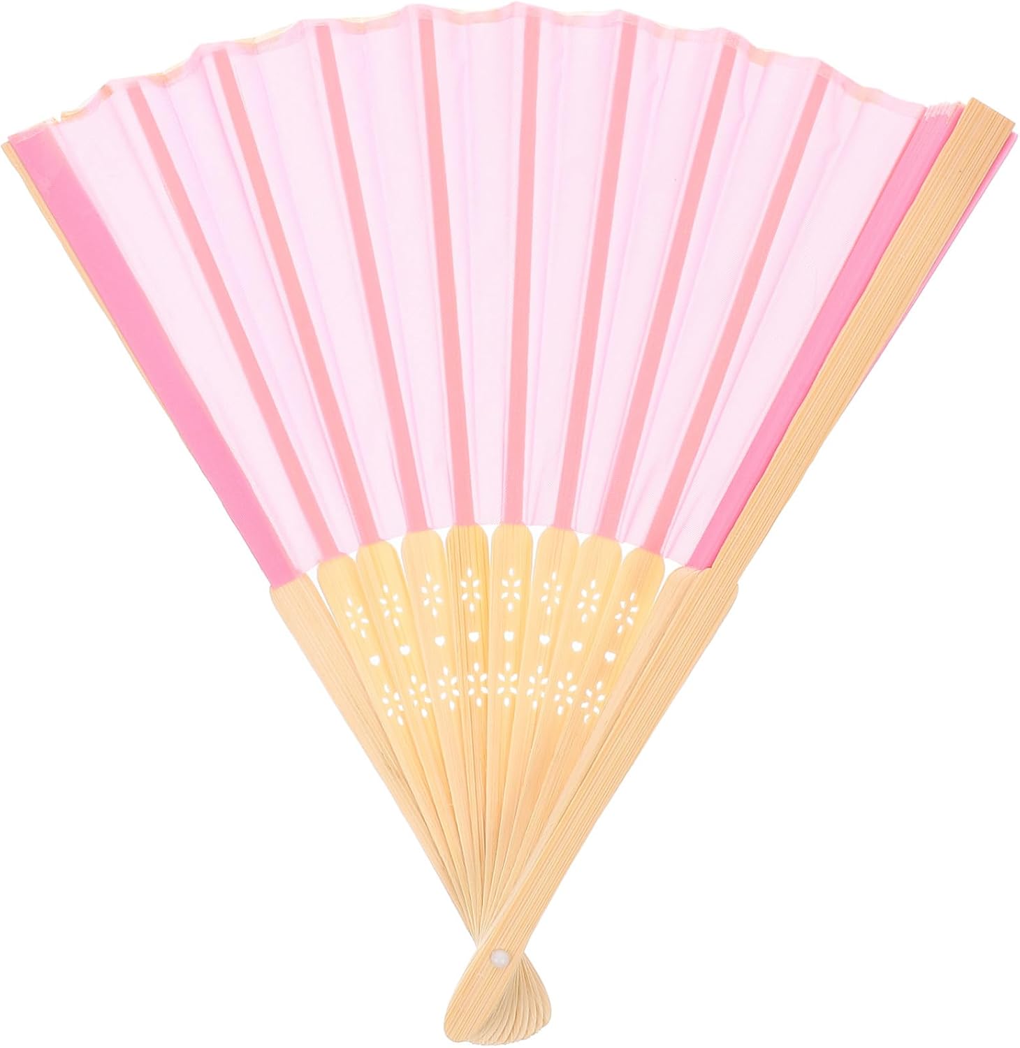 MAGICLULU Chinese Dance Performance Fan Bamboo Frame Folding Hand Fan Perfect for Wedding and Party