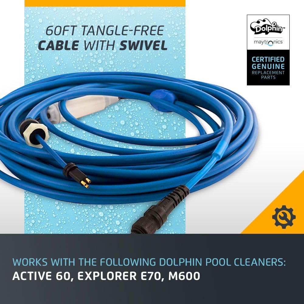 Amazon.com: Dolphin Genuine Replacement Part — Durable 60 FT Blue