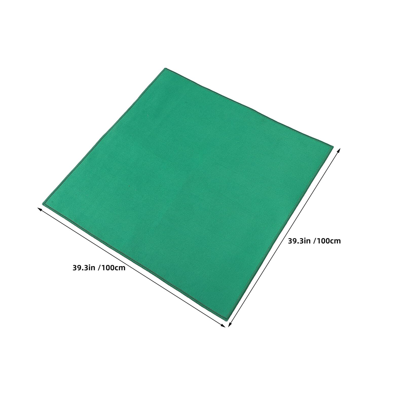 GALPADA Tovaglietta Mahjong Quadrata 100x100 Cm Verde Antiscivolo e Fonoassorbente per Tavoli da Gioco, Accessorio per Serate di Gioco in Famiglia e Poker