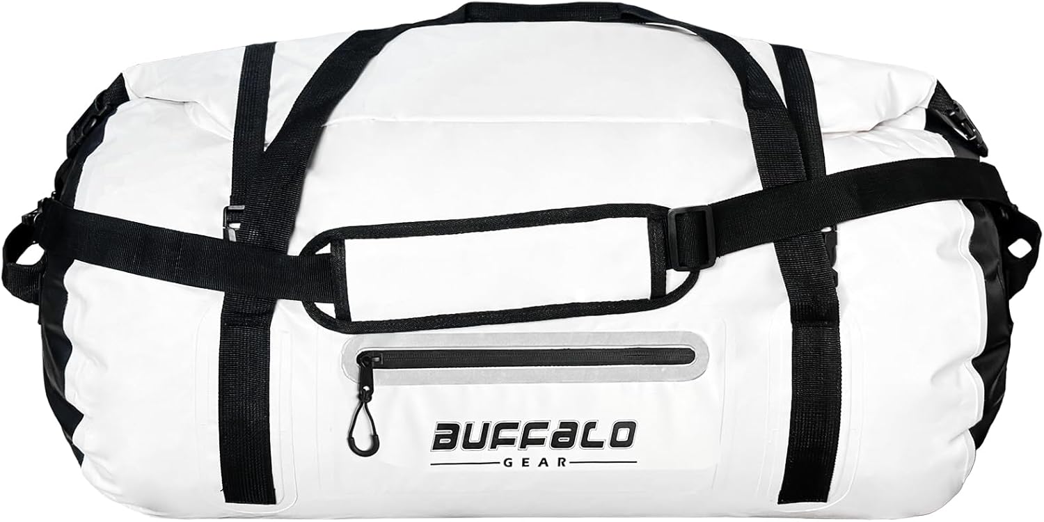 Buffalo Gear Waterproof Duffle Bag 40L 60L 80L Roll-top Dry Bag Heavy Duty Waterproof Duffel Travel Bag for Kayaking Rafting Boating Fishing Camping - Image 9