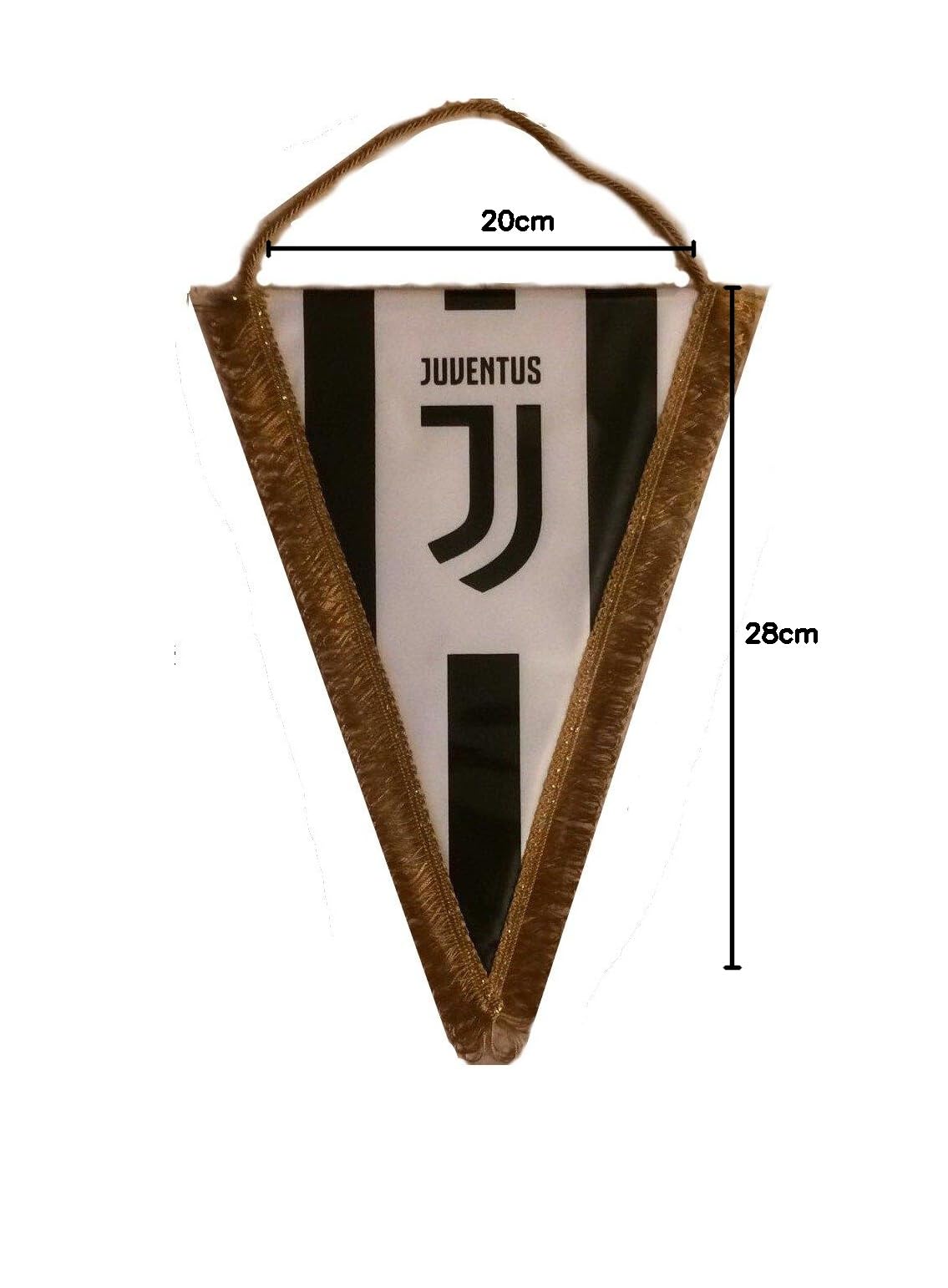 JUVENTUS GAGLIARDETTO Juve Ufficiale Nero cm. 20 x 28 BIANCONERI GAGJU20x28BN1201