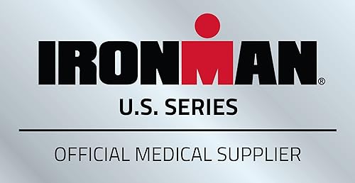 Miniatura 6 de CURAD IRONMAN - Envoltura atlética autoadherente, proveedor médico oficial de IRONMAN, negro, 2 pulgadas x 5 yardas, soporte de compresión para