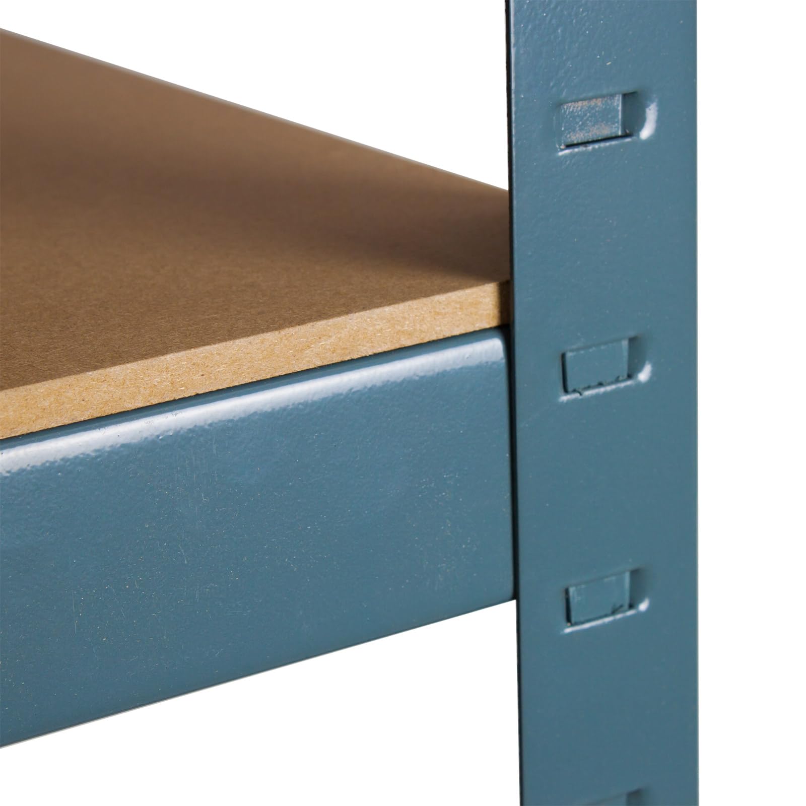 DEMA Schwerlastregal Stahl 5 Böden 180x90x45 cm Kellerregal 1325 kg System | Stecksystem Regal, Lagerbox, Industrie Regal, Werkbank nutzbar, hohe Traglast, pulverbeschichtet, Garage Ordnung