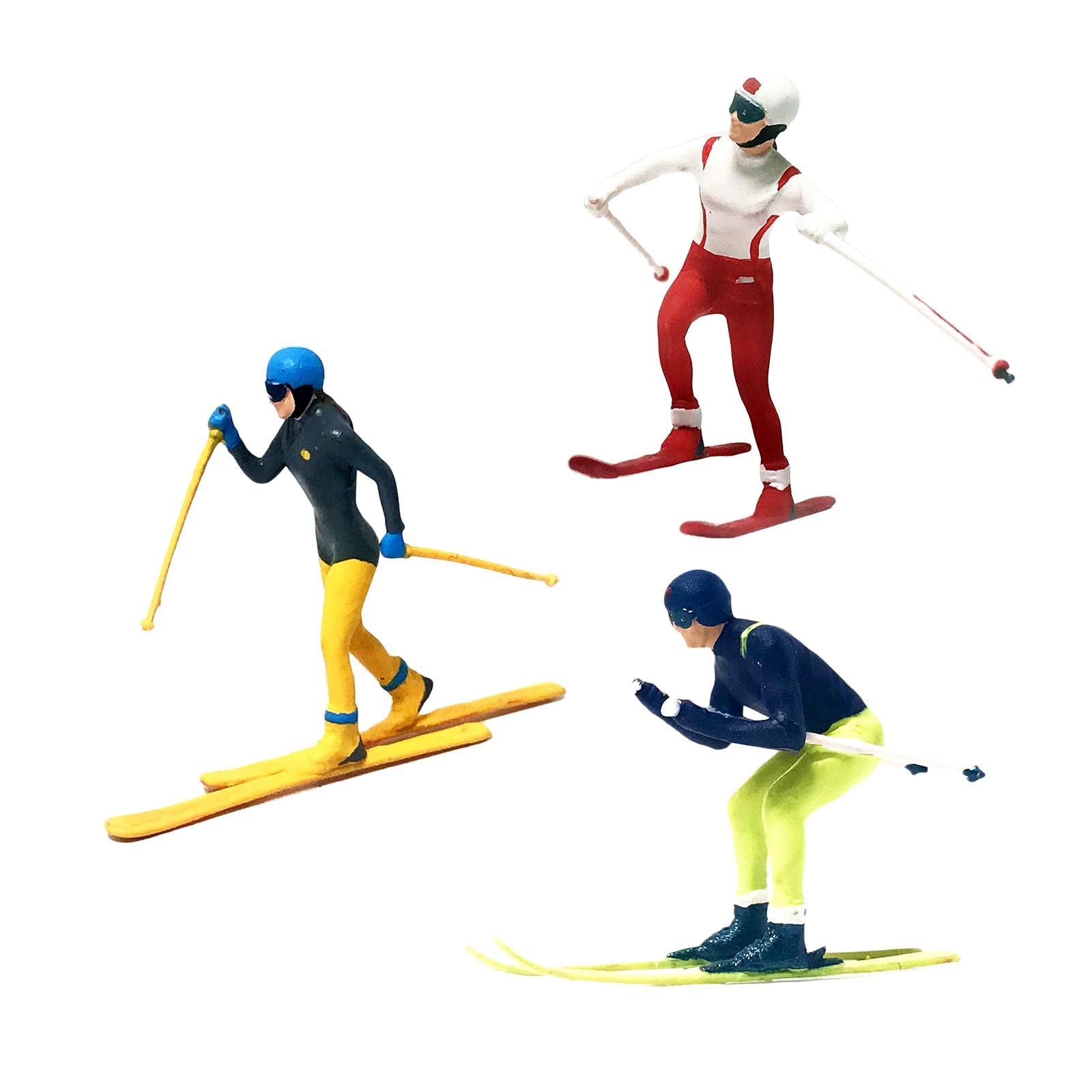 3 Figuras en Miniatura de Resina, Modelos de Pequeñas Pintadas a Mano, Accesorios para Dioramas Y Maquetas, Ideales para, C