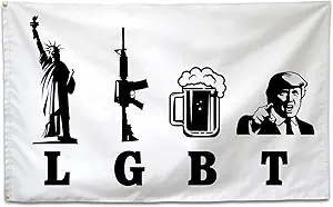 [size]:This cool United States American flag 3x5 feet is a powerful way to show your patriotism and support for Trump! [materials]: Made 100% of quality and durable polyester cloth fabric, The color i